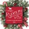Kringle's Rudolph & Co Reindeer Sleigh Ride Sign - Santa Christmas Wood Wall Door Hanger Sign